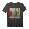 Rentner 2024 Der Countdown Läuft T-Shirt – Humoriges Geschenk für Ruhestand & Verabschiedung
