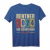 Rentner 2024 Der Countdown Läuft T-Shirt – Humoriges Geschenk für Ruhestand & Verabschiedung