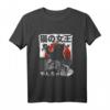 Vintage Königin der Katzen Monster Katze Japan Style T-Shirt – Lustiges japanisches Katzendesign für Katzen- und Japan-Fans
