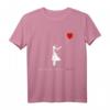 Es gibt immer Hoffnung Ballon Mädchen T-Shirt - Motivationsshirt für junge Frauen mit Herz und Graffiti-Design