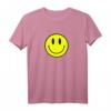 Yellow Black Smiley Face T-Shirt – Positives Hippie Groovy Design, Klassisch geschnitten, doppelt genähter Saum