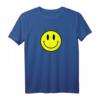 Yellow Black Smiley Face T-Shirt – Positives Hippie Groovy Design, Klassisch geschnitten, doppelt genähter Saum