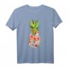 Ananas Blumen Hawaii T-Shirt für Frauen – Vintage Aloha Strandmode & Tropische Kleidung für Surfer, Hochzeiten & Partys