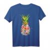 Ananas Blumen Hawaii T-Shirt für Frauen – Vintage Aloha Strandmode & Tropische Kleidung für Surfer, Hochzeiten & Partys