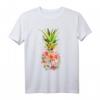 Ananas Blumen Hawaii T-Shirt für Frauen – Vintage Aloha Strandmode & Tropische Kleidung für Surfer, Hochzeiten & Partys