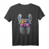 Hippie Lama Love Peace Zeichen T-Shirt – 70er Jahre Hippie Haustier Mode für Tierliebhaber und Friedensfreunde