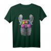 Hippie Lama Love Peace Zeichen T-Shirt – 70er Jahre Hippie Haustier Mode für Tierliebhaber und Friedensfreunde