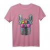 Hippie Lama Love Peace Zeichen T-Shirt – 70er Jahre Hippie Haustier Mode für Tierliebhaber und Friedensfreunde