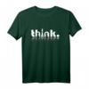Think Schach T-Shirt für Schachspieler & Liebhaber - Lustiges Design für Kinder, Lehrer, Großmeister, Vereinsmitglieder