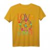 Flower Power Hippie Kostüm Love Peace 60er 70er Retro T-Shirt für Karneval, Fasching & Hippie Fans