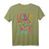 Flower Power Hippie Kostüm Love Peace 60er 70er Retro T-Shirt für Karneval, Fasching & Hippie Fans