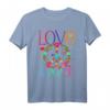 Flower Power Hippie Kostüm Love Peace 60er 70er Retro T-Shirt für Karneval, Fasching & Hippie Fans