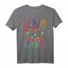 Flower Power Hippie Kostüm Love Peace 60er 70er Retro T-Shirt für Karneval, Fasching & Hippie Fans