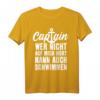 BOOT SEGLER CAPTAIN SEGELN KAPITÄN T-Shirt – Perfektes Outfit für den nächsten Segeltörn mit humorvollem Design