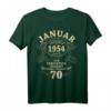 70. Geburtstag Geschenk für Mann & Frau - Vintage T-Shirt Jahrgang 1954, Legendär seit Januar 1954, Perfekt für den besonderen Tag