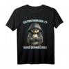 Guten Morgen? Ganz Dünnes Eis! Lustiges Pinguin Kaffee Spruch T-Shirt für Morgenmuffel und Sarkasmus-Fans