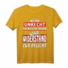 Wenn Unrecht zu Recht wird – Protest T-Shirt mit Brecht Zitat für Demonstranten & Aktivisten, Geschenkidee für politisch Engagierte