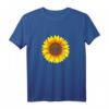 Peace Love Hippie Kostüm mit Sonnenblume - Buntes Friedenszeichen T-Shirt für 60er/70er Partys, Fasching & Hippie Fans