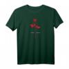 Sweet Perfection Rot und Weiß Design T-Shirt – Elegantes Retro-Blumenmuster im 80er Jahre Stil für Modebewusste und Glaubensliebhaber