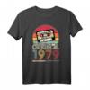 Vintage 1979 Geburtstag Retro T-Shirt mit Kassette – Lustiges Geschenk zum 43. Geburtstag für Männer und Frauen