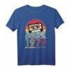 Vintage 1979 Geburtstag Retro T-Shirt mit Kassette – Lustiges Geschenk zum 43. Geburtstag für Männer und Frauen