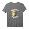 Despicable Me Minions Tim Troublemaker White Text T-Shirt - Offiziell lizenzierte Minions Kleidung für Kinder & Fans