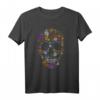60er 70er Jahre Flower Power Totenkopf Kostüm T-Shirt - Buntes Retro Outfit für Hippie Partys, Karneval & Fasching