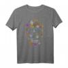 60er 70er Jahre Flower Power Totenkopf Kostüm T-Shirt - Buntes Retro Outfit für Hippie Partys, Karneval & Fasching