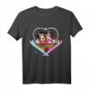 HapPanda Mickey and Minnie Mouse Heart Shaped Ski Lift T-Shirt - Offizielles Disney Merchandise für Männer, Frauen, Jungen und Mädchen