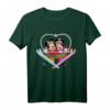HapPanda Mickey and Minnie Mouse Heart Shaped Ski Lift T-Shirt - Offizielles Disney Merchandise für Männer, Frauen, Jungen und Mädchen