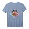 HapPanda Mickey and Minnie Mouse Heart Shaped Ski Lift T-Shirt - Offizielles Disney Merchandise für Männer, Frauen, Jungen und Mädchen