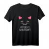 Schlafmütze Frauen Mädchen mit Katzen Motiv - Bequemes Schlafshirt für Morgenmuffel, Langschläfer & als Geschenk für Damen und Mädchen