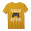Zocken Reichet mir den Controller König PS5 Konsole Gamer T-Shirt – Lustiges Gaming T-Shirt für Zocker und E-Sport Fans