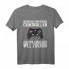 Zocken Reichet mir den Controller König PS5 Konsole Gamer T-Shirt – Lustiges Gaming T-Shirt für Zocker und E-Sport Fans