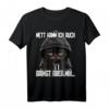 Lustiges Katzen Spruch T-Shirt – Ironisches Statement für Morgenmuffel, Nachtschichtler & Teenager