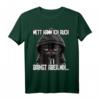 Lustiges Katzen Spruch T-Shirt – Ironisches Statement für Morgenmuffel, Nachtschichtler & Teenager