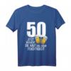 50. Geburtstag Männer Bier Humor T-Shirt - Lustiges Geschenk für Bierliebhaber & Partyoutfit zum Jubiläum