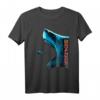 Megalodon Motiv Urzeit Hai T-Shirt mit Rückenflosse und Zähnen – Monster Hai Design für Meeresfans