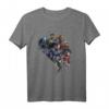 Marvel Avengers Endgame Action Pose Logo Graphic T-Shirt – Offiziell Lizenzierte Marvel Fanbekleidung für Superhelden-Liebhaber