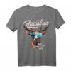 Lausbua T-Shirt Herren & Jungen mit Hirsch & Edelweiß – Lustiges Trachtenshirt für Oktoberfest, Wiesn & Volksfest in Bayern & Österreich