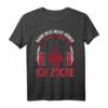Kann Dich Nicht Hören Ich Zocke - Lustiges PC Gamer Headset Halbarm T-Shirt für Gamer, perfekt als Geschenk zum Geburtstag oder für jeden Gaming-Fan