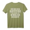 Sprüche Fun T-Shirt 'Ich bin kein Klugscheisser' - Lustiges Motiv für Damen und Herren, Perfekt für Party, Freizeit & als Geschenk