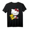 Hello Kitty Mit Teddybär T-Shirt - Offiziell lizenziertes Sanrio Fan-Shirt für Kinder und Fans