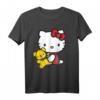 Hello Kitty Mit Teddybär T-Shirt - Offiziell lizenziertes Sanrio Fan-Shirt für Kinder und Fans