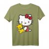 Hello Kitty Mit Teddybär T-Shirt - Offiziell lizenziertes Sanrio Fan-Shirt für Kinder und Fans