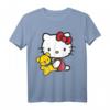 Hello Kitty Mit Teddybär T-Shirt - Offiziell lizenziertes Sanrio Fan-Shirt für Kinder und Fans