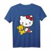 Hello Kitty Mit Teddybär T-Shirt - Offiziell lizenziertes Sanrio Fan-Shirt für Kinder und Fans