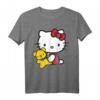 Hello Kitty Mit Teddybär T-Shirt - Offiziell lizenziertes Sanrio Fan-Shirt für Kinder und Fans
