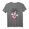 HapPanda Disney Minnie Mouse Hello Christmas Holiday Kurzarm T-Shirt – Festliches Geschenk für Männer, Frauen, Jungen und Mädchen
