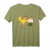 HapPanda Peter & Chicken Fighting T-Shirt – Lustiges Geschenk für Männer mit Humor für den besonderen Tag